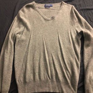 Cashmere Polo Vneck Sweater